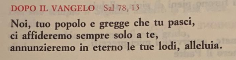 dopo vangelo 26042020